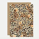 【AWS】GOLD HAPPY BDAY LEOPARD 生日卡 #1324