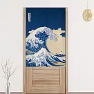 【EZlife】個性防油煙布藝廚房半門簾(85x120cm) E款
