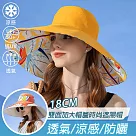 【KISSDIAMOND】雙面加大帽簷時尚遮陽帽(KDH─8240) F 雙面─薑黃