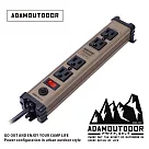 ADAMOUTDOOR|直式金屬4座延長線 (ADPW─34102) 沙漠色