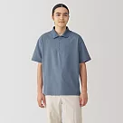 【MUJI 無印良品】男抗UV速乾POLO衫 XL 藍色