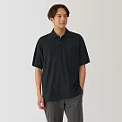 【MUJI 無印良品】男水洗天竺短袖POLO衫 XL 黑色
