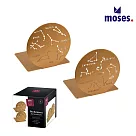 【德國Moses】時尚書擋─金色星座/2入