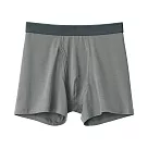 【MUJI 無印良品】男柔滑前開拳擊內褲 XXL 煙燻綠