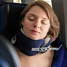 《TRAVELON》午睡枕 飛機枕 旅行枕 護頸枕 U型枕 | 便攜旅行記憶護頸枕(海軍藍) 便攜旅行記憶護頸枕(海軍藍)