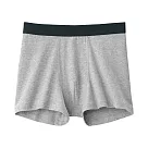 【MUJI 無印良品】男棉天竺拳擊內褲 XXL 淺灰