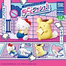 【日本正版授權】全套4款 三麗鷗 要遲到了公仔 扭蛋/轉蛋 凱蒂貓/大耳狗/布丁狗/美樂蒂 085086