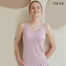 【AMIEE】純色BraTOP背心女上衣(KDTY─2011) M 豆沙粉