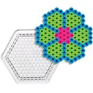 《Perler 拼拼豆豆》模型板─小六角形板(透明)