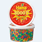 《Hama 拼拼豆豆》3，000 顆拼豆補充罐─52號螢彩混色