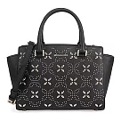 MICHAEL KORS 鉚釘皮革兩用包─黑色 (現貨+預購)黑色