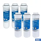 【普德Buder】APROS 五微米纖維濾心 + CD20105 樹脂濾心(FHE─1207專用濾心6入組)