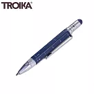 德國TROIKA"短版"5合1 隨身多功能工程筆原子筆工具筆PIP25系列(多用途：觸控筆/起子/尺/圓珠筆 ) 海軍藍色