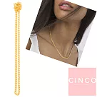 CINCO 葡萄牙精品 Hanna choker 925純銀鑲24K金頸鍊 鎖骨鍊 細緻素鍊