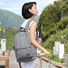 BAGCOM 麻感收納後背包─麻灰─搭配斜肩帶+胸扣帶(A4 ok)