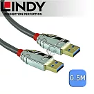 LINDY 林帝 CROMO USB3.0 Type─A 公 to 公 傳輸線 0.5m (36625)