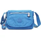 KIPLING 迷你翻蓋小斜背包─粉藍