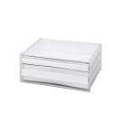 樹德─livinbox A4桌上文件資料櫃(2抽) DDH─111 簡約白