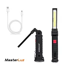 MasterLuz G32 USB充電 可折疊COB工作燈─帶磁鐵 筆夾款