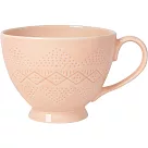 《NOW》寬口陶製馬克杯 | 水杯 茶杯 咖啡杯 ─ 蜜桃橘470ml