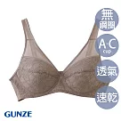 【日本GUNZE】輕柔細透氣無鋼圈內衣L咖啡