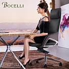 【BOCELLI】STRUTTURA質感風尚高背辦公椅(義大利牛皮)經典黑經典黑