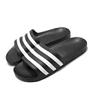 adidas 涼拖鞋 Adilette Aqua 休閒 男女鞋 F35543 23.5cm BLACK/WHITE