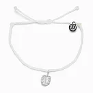 Pura Vida 美國手工 MOTHER OF PEARL MONSTERA CHARM 珍珠母貝龜背芋 白色