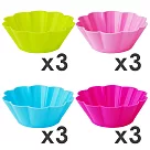 《FOX RUN》矽膠馬芬模12入 | 點心烤模 ─ 繽紛
