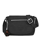 KIPLING 迷你翻蓋小斜背包─黑
