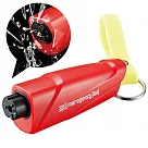 日本COGIT緊急逃生2合1擊破車窗工具+割安全帶小刀902284(附夜光吊飾)汽事故應急難工具