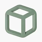 Easy Kitchen 3D立體矽膠隔熱墊─ 豆青綠 (方塊造型)