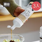 【日本霜山】擠壓式調味醬料瓶─350ml─3入 (調味罐/沙拉醬/果醬/油醋醬)