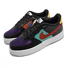 Nike 休閒鞋 Air Force 1 LV8 GS 大童 NBA WNBA 黑紅 彩 DN4178─001