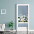 【巴芙洛】情境山水絲絨麻風水簾88x176cm/長門簾/防蚊門簾/風水簾 情境山水風水簾