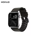 美國 NOMAD APPLE WATCH 專用職人防水機能皮革錶帶─44/42mm─ 棕皮銀扣