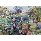 【玲廊滿藝】郭淑敏─士林官邸玫瑰園27x39cm