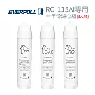【EVERPOLL】RO─115AI專用 一年份濾心組 (3入裝)
