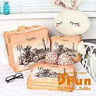 【iSFun】旅行專用*插畫收納袋組3入 橘