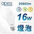 【apex】16W LED燈泡 高流明 全電壓 E27 6顆 白光