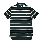 Polo Ralph Lauren 男版條紋短袖POLO衫 黑白 L