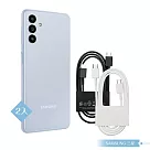 【2入】Samsung 三星製造 雙Type─C 快充數據線─密封裝 ( for Galaxy A ) 黑色