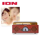 【精選唱片珍藏組】ION Audio Trio LP neo 3合1復古箱式黑膠唱機/ AM/FM收音機 + 林憶蓮 Love， Sandy〔白色彩膠〕