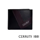 【Cerruti 1881】義大利頂級小牛皮8卡短夾 ANTON系列(黑色 CEPU05095M)