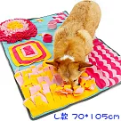 【星寶貝】寵物趣味嗅覺墊/覓食墊 PET_02 藍色底 L款