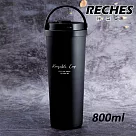 瑞齊士316不鏽鋼手提環保保溫杯─800ml─黑色─1入組