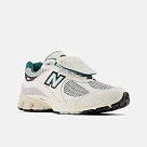 New Balance 2002R系列 男女休閒鞋─白綠─M2002RVD─D US4.5 白色
