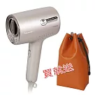 Panasonic國際牌極潤奈米水離子吹風機(琉光粉) EH─NA0J─P送吹風機收納袋