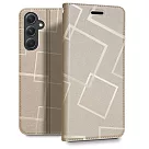 GENTEN for Samsung Galaxy A54 5G 極簡立方磁力手機皮套 金色