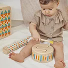 泰國Plantoys 木作兒童樂器─粉彩木質硬鼓